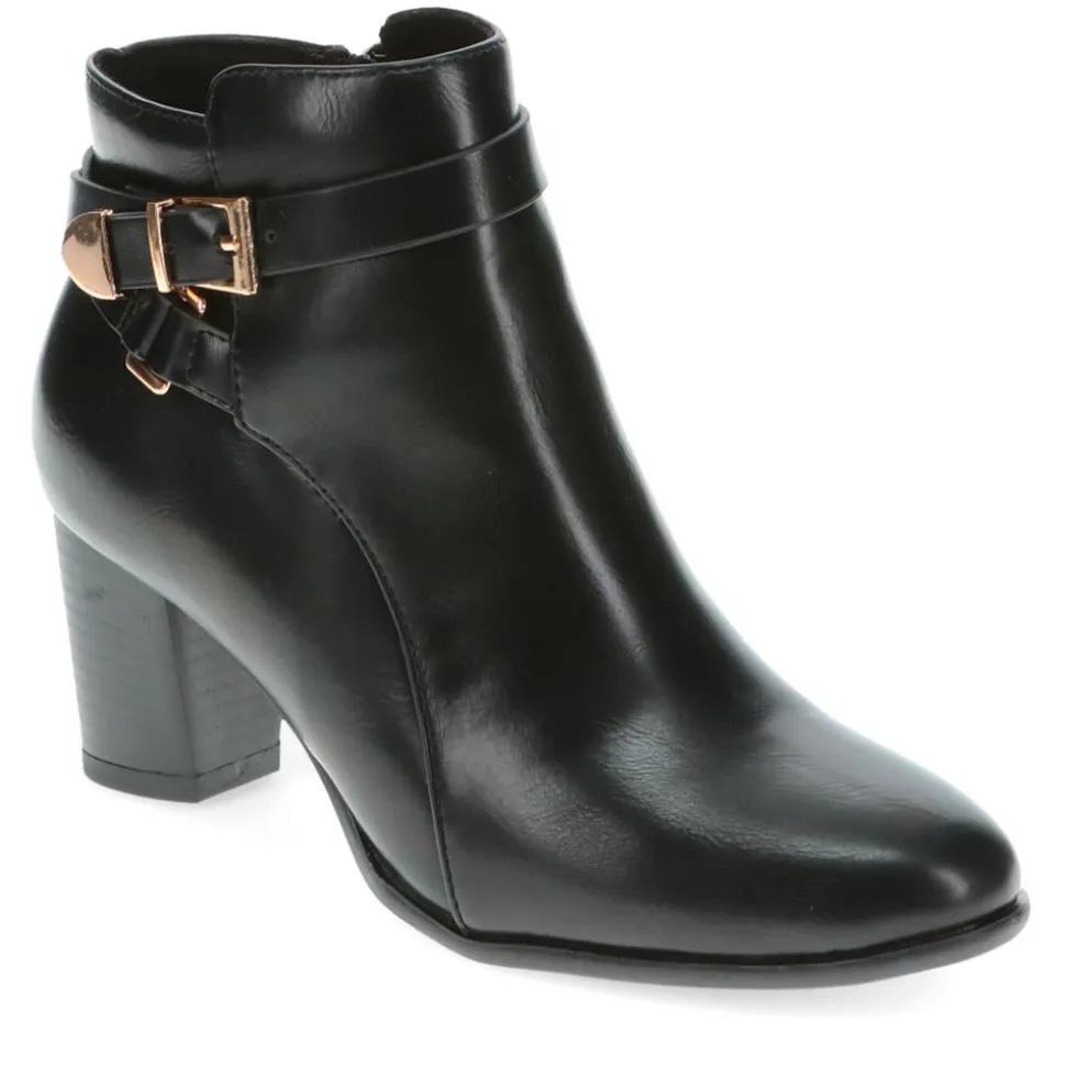 Buckled Ankle Boots - Black