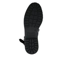 Buckle-Detail Ankle Boots - Black