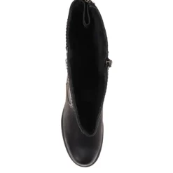 Buckle Detail Long Boots - Black