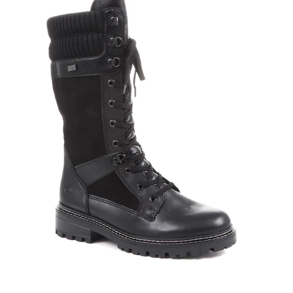Buckle Detail Long Boots - Black