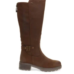 Buckle Detail Long Boots - Dark Brown