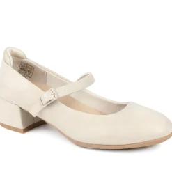 Buckle-Fasten Smart Mary Janes - Gold Shimmer