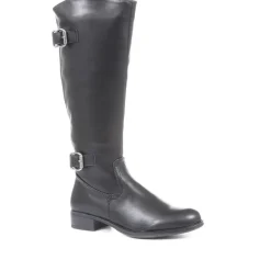Buckle Rider Boots - Black