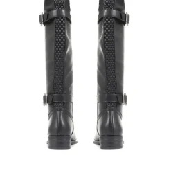 Buckle Rider Boots - Black