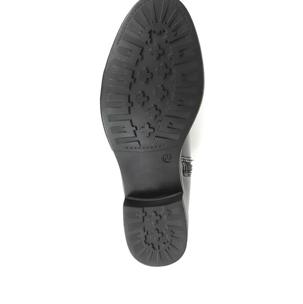 Buckle Rider Boots - Black