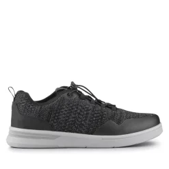 Bungee-Laced Memory Foam Shoes - Black