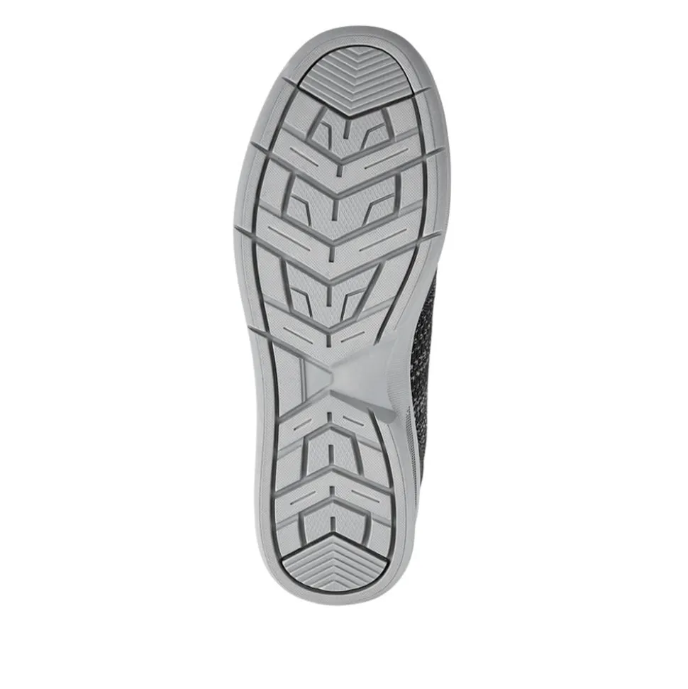Bungee-Laced Memory Foam Shoes - Grey