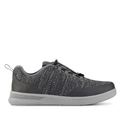 Bungee-Laced Memory Foam Shoes - Grey