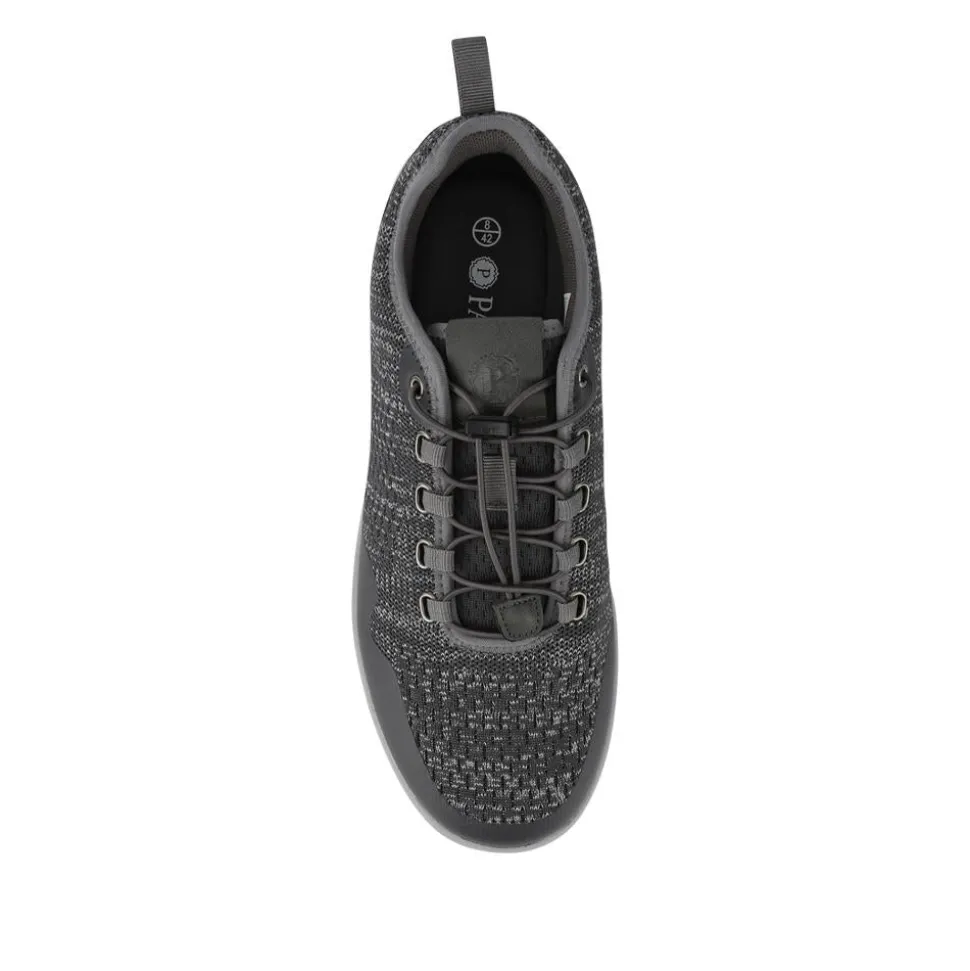 Bungee-Laced Memory Foam Shoes - Grey