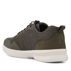 Bungee-Laced Memory Foam Shoes - Khaki