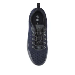 Bungee-Laced Memory Foam Shoes - Navy