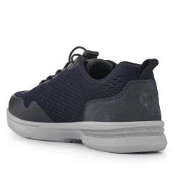 Bungee-Laced Memory Foam Shoes - Navy