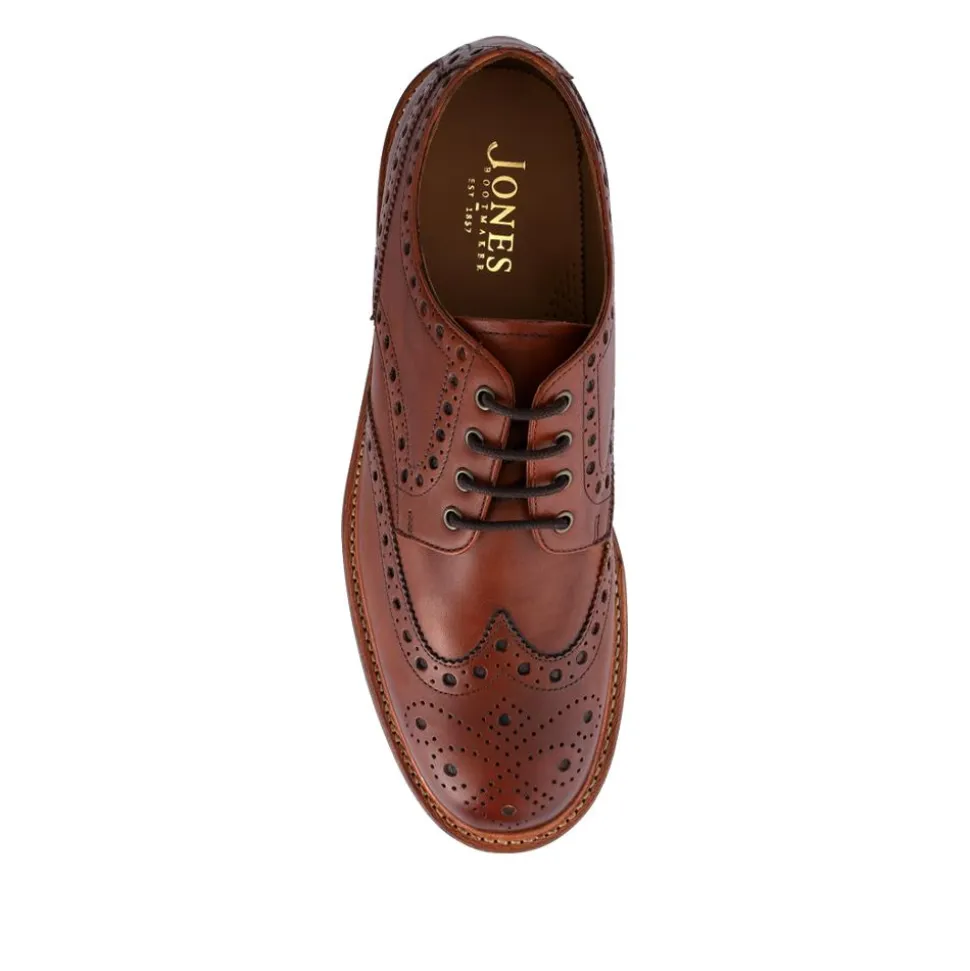 Bushwick1 Buffalo Leather Brogues - Cognac