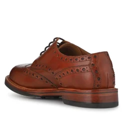 Bushwick1 Buffalo Leather Brogues - Cognac