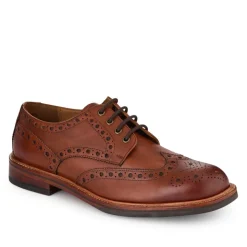 Bushwick1 Buffalo Leather Brogues - Cognac