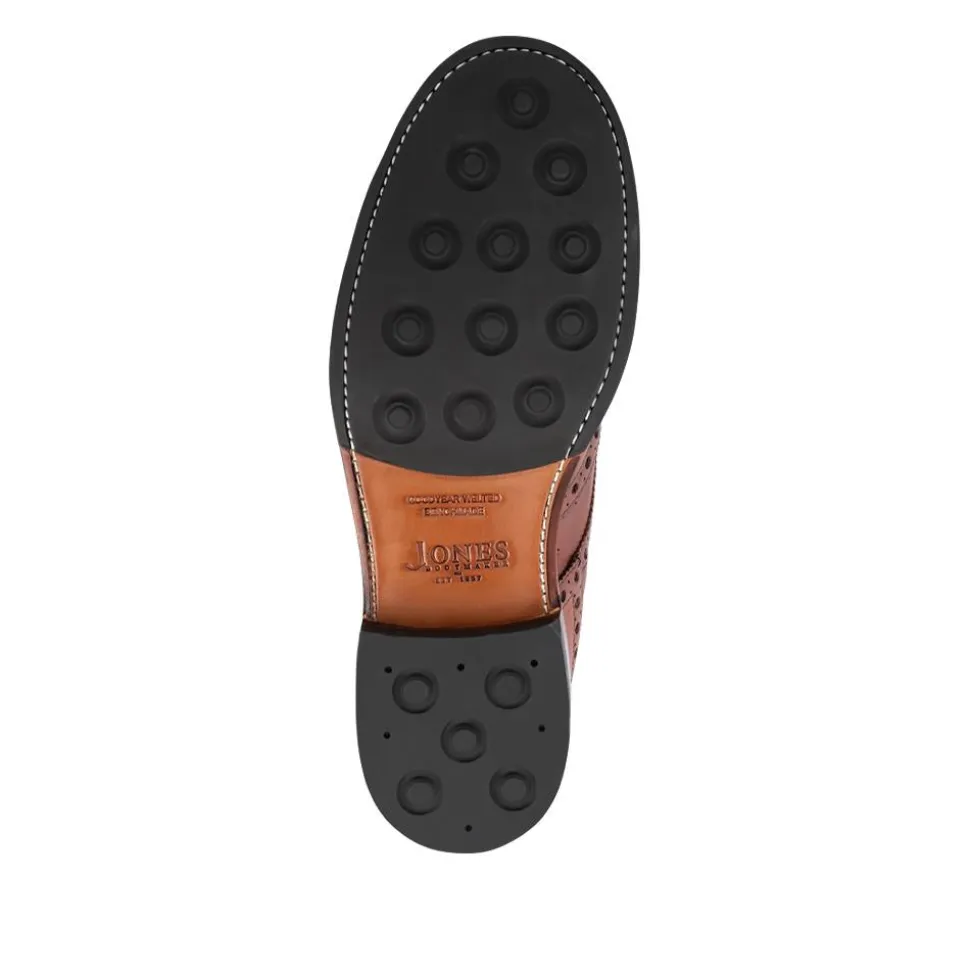 Bushwick1 Buffalo Leather Brogues - Cognac