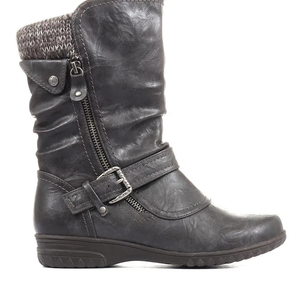 Calf Boots - Grey
