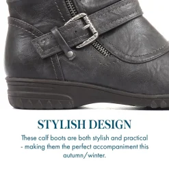 Calf Boots - Grey