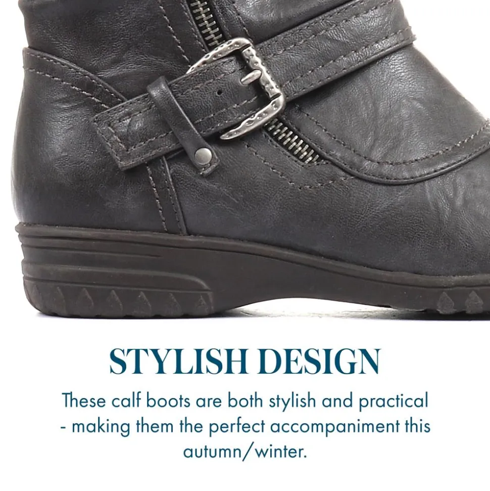 Calf Boots - Grey