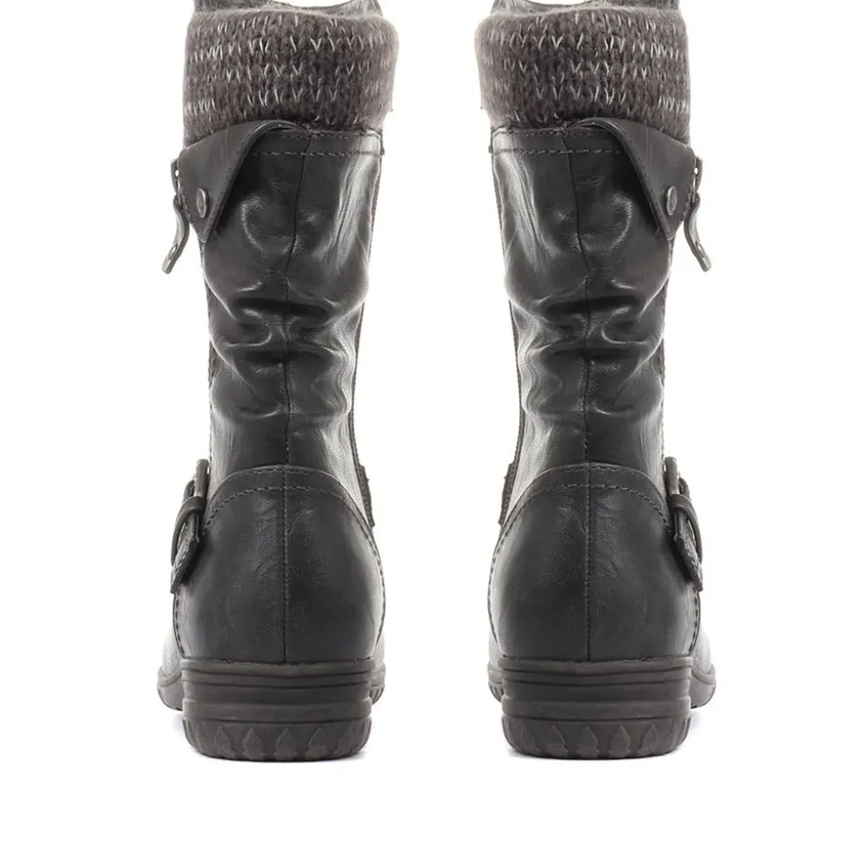 Calf Boots - Grey