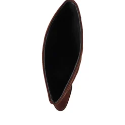 Caliana Suede Long Boots - Dark Brown