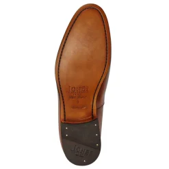 Callington Smart Leather Buckle Shoes - Cognac