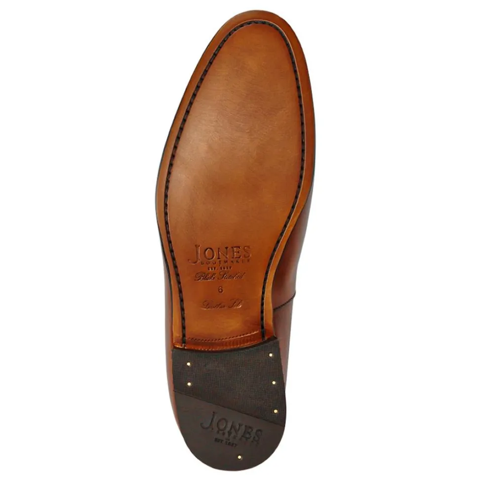 Callington Smart Leather Buckle Shoes - Cognac