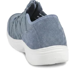 Callista EasyFit Extra Wide Zipped Upper Trainers - Denim