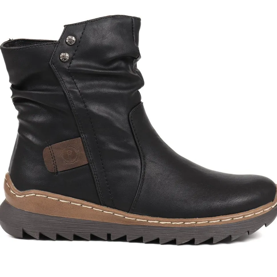 Casual Ankle Boots - Black