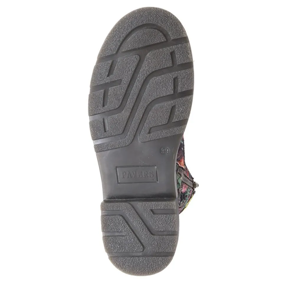 Casual Ankle Boots - Black Multi