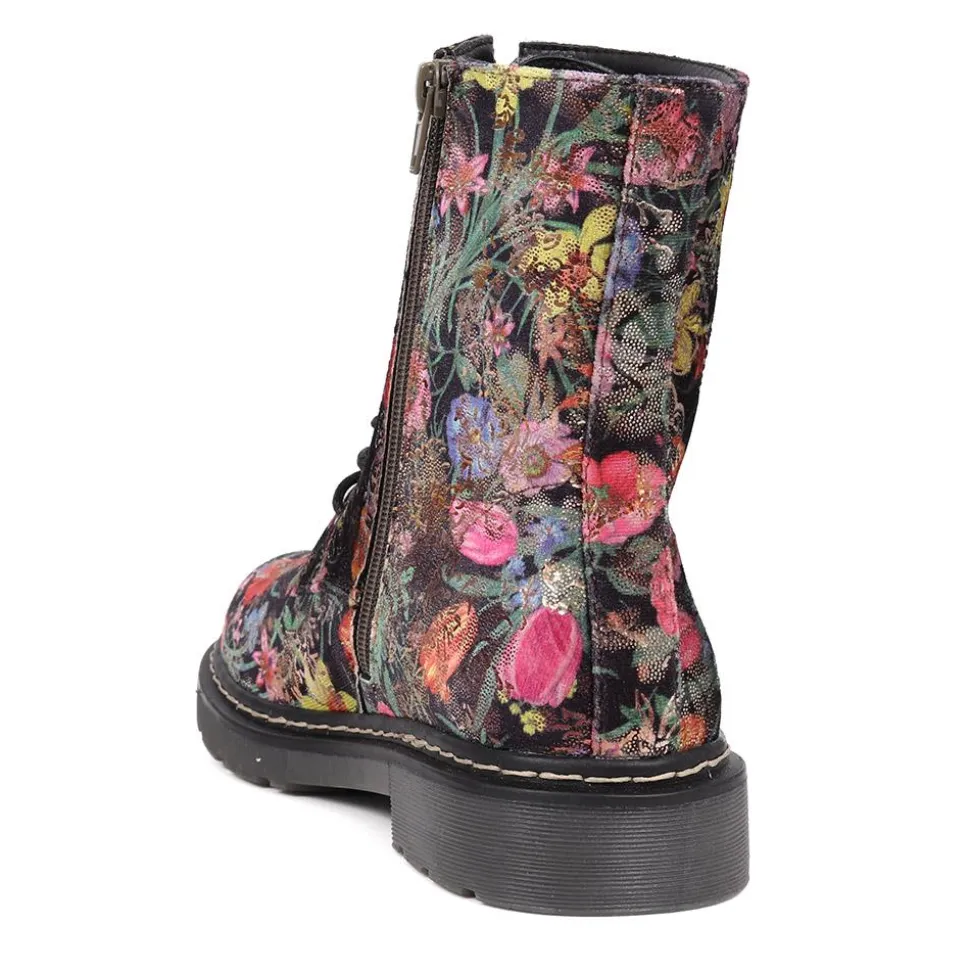 Casual Ankle Boots - Black Multi