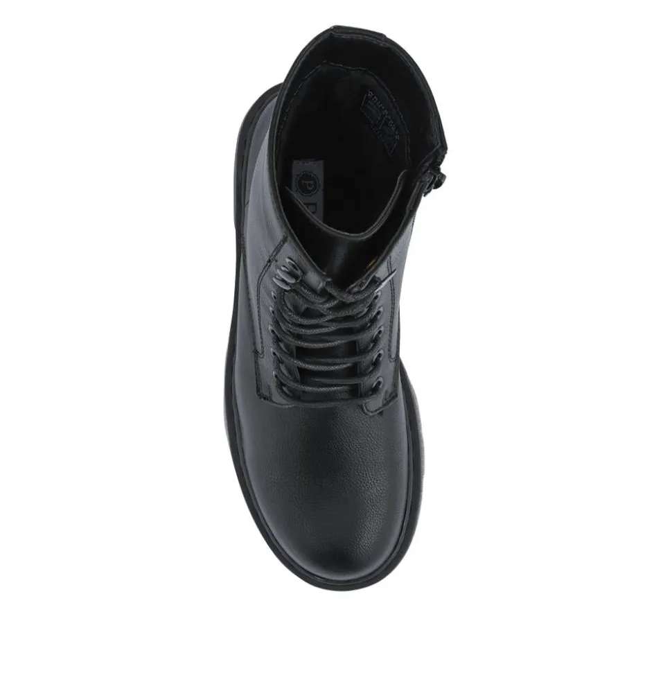 Casual Ankle Boots - Black Pu