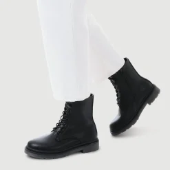Casual Ankle Boots - Black Pu