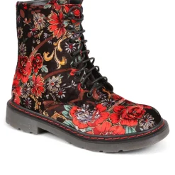 Casual Ankle Boots - Floral