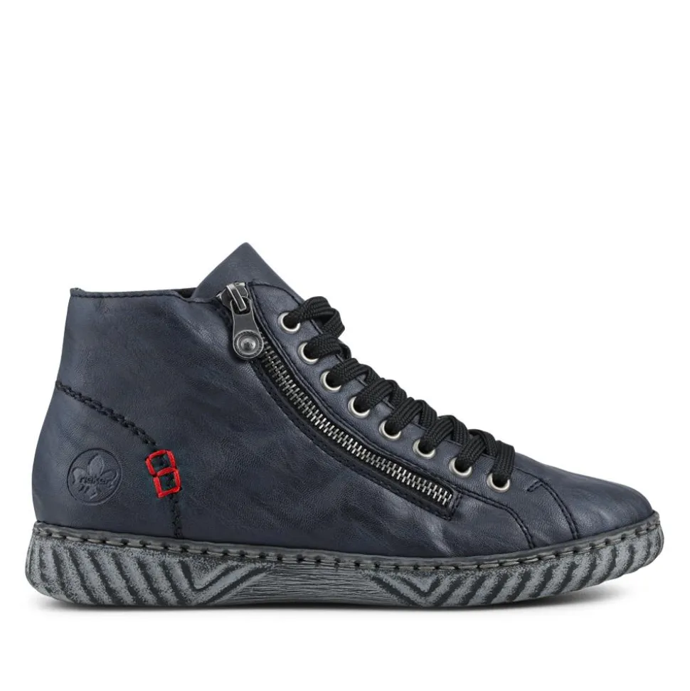 Casual Ankle Boots - Navy