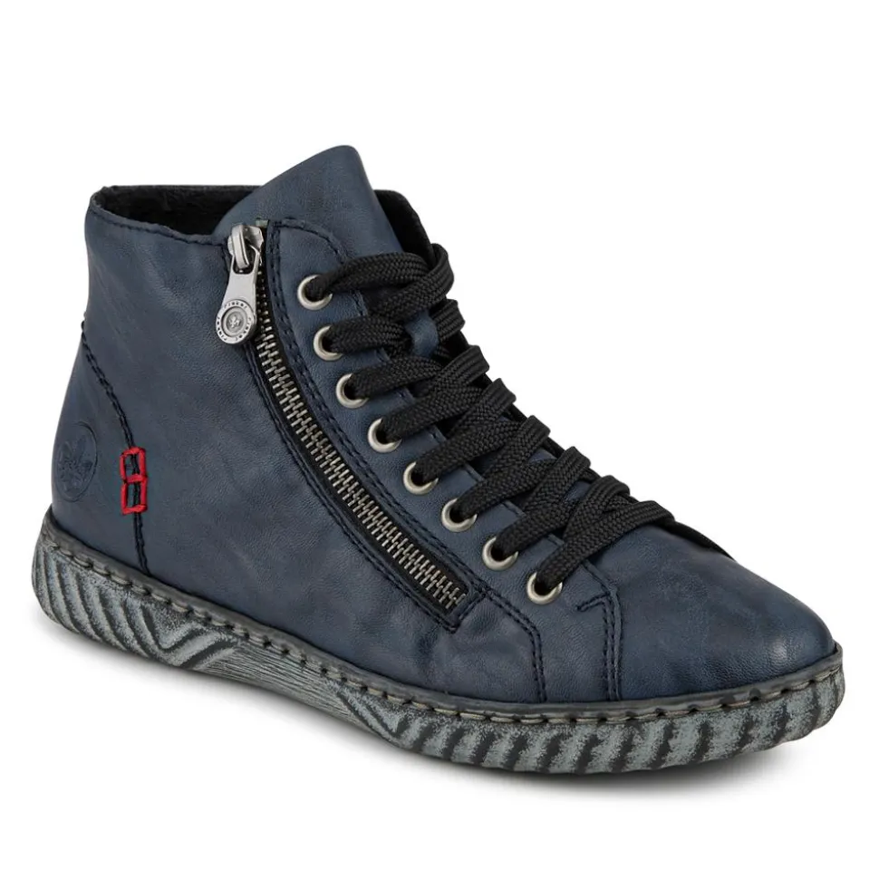 Casual Ankle Boots - Navy