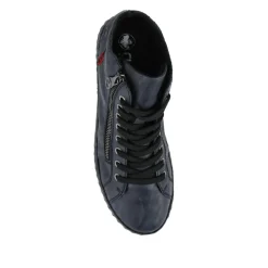 Casual Ankle Boots - Navy