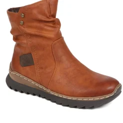 Casual Ankle Boots - Tan