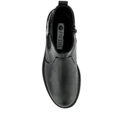Casual Block-Heeled Chelsea Boots - Black