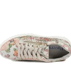 Casual Breathable Zip Trainers - Floral