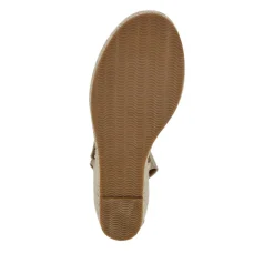 Casual Buckled Espadrilles - Gold