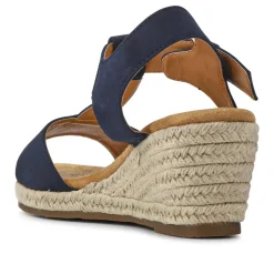 Casual Buckled Espadrilles - Navy