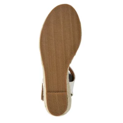Casual Buckled Espadrilles - White