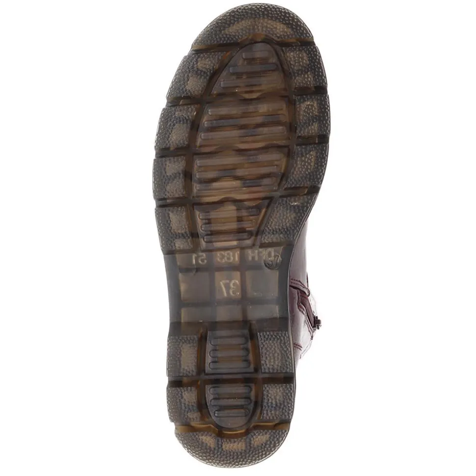 Casual Chelsea Boots - Burgundy Patent
