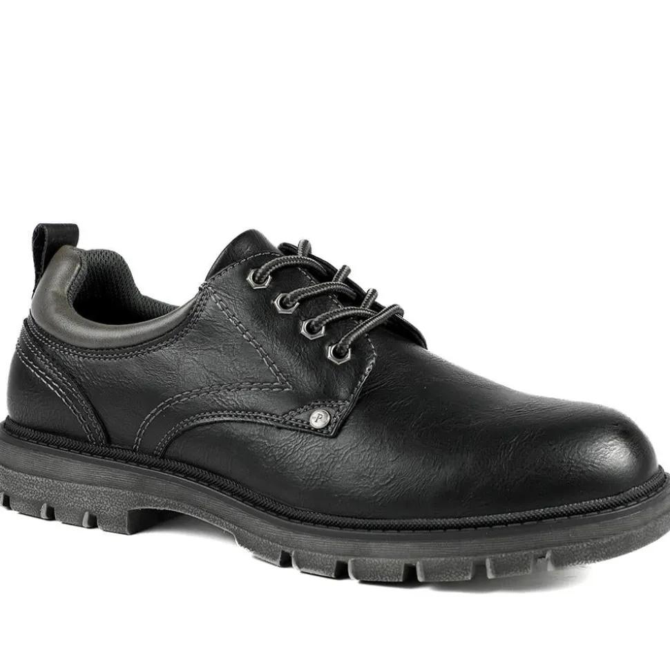 Casual Chunky Lace Up Shoes - Black