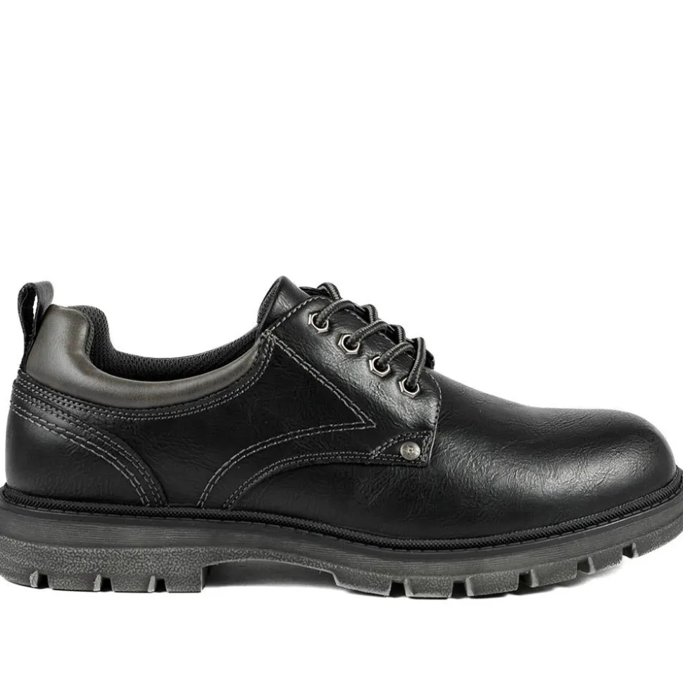 Casual Chunky Lace Up Shoes - Black