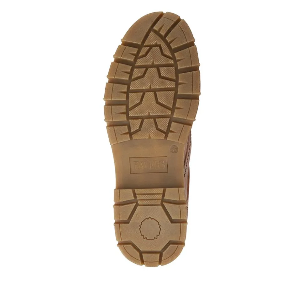Casual Chunky Lace Up Shoes - Tan