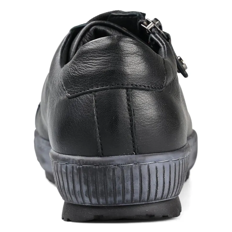 Casual Comfort E Fit - Black Leather