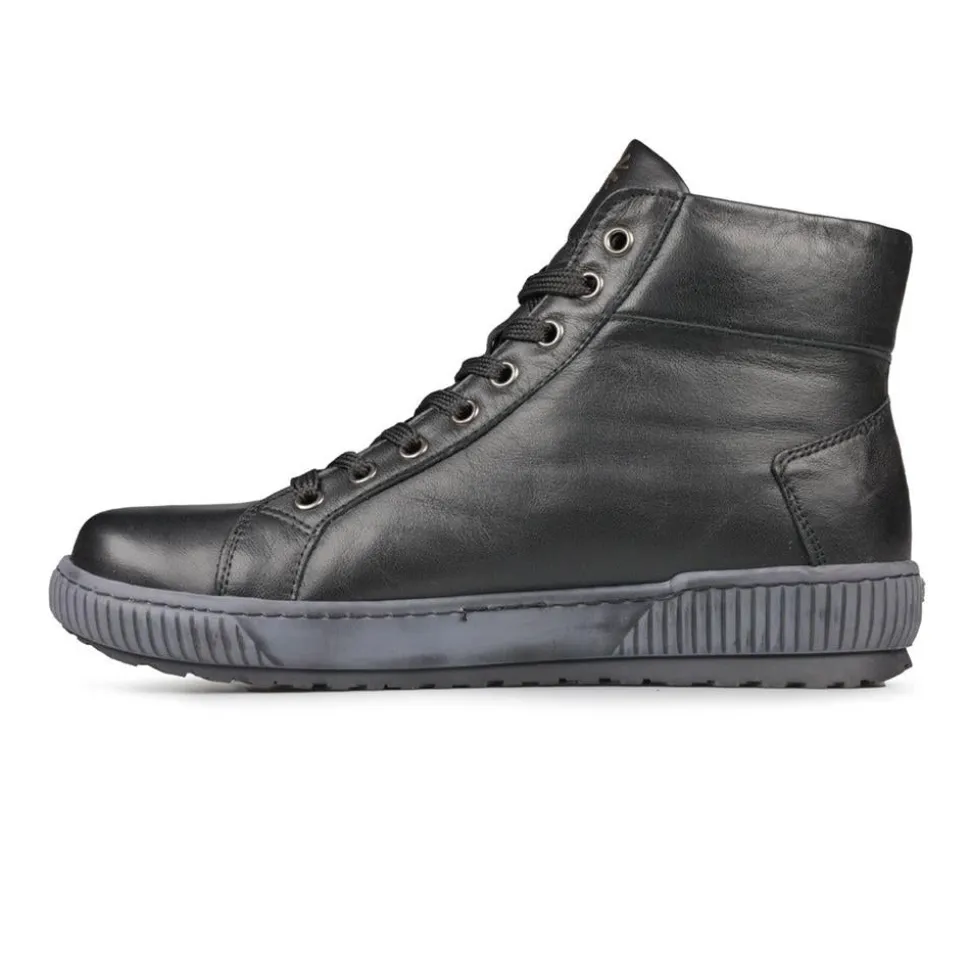 Casual Comfort E Fit - Black Leather