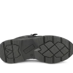 Casual Cushioned Zip & Lace Trainers - Black